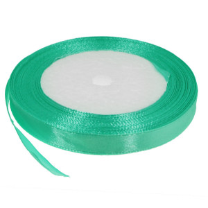 Panglica satinata verde aqua 10mm x 21m/rola