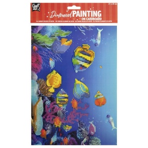 Pictura cu diamante pe carton mucava 21x29,7cm Ocean Creative Craft CR2045/24GE