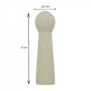 Pion lemn 2,6x9cm DG382 - Img 3