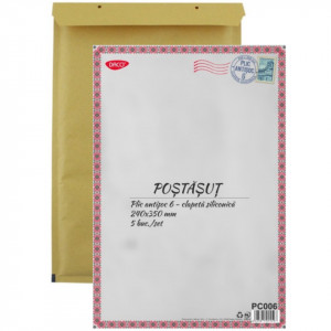 Plic antisoc 24x35cm nr.6 Daco natur PC006