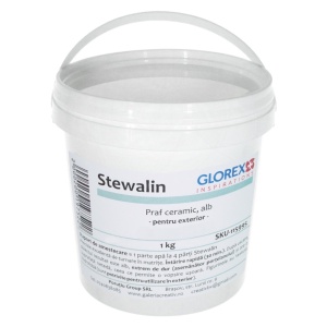 Praf ceramic alb Stewalin Glorex 1 kg (Compozit mineral pentru turnare la rece)