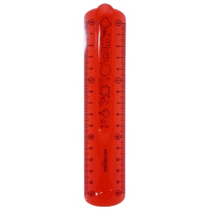 Rigla plastic flexibila rosie 15cm Keyroad KR971663 R766