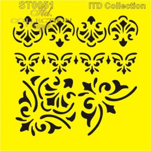 Sablon plastic 16x16cm ITD ST0051B