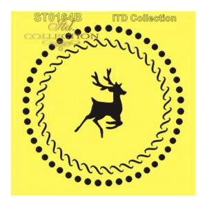 Sablon plastic 16x16cm ITD ST0164B