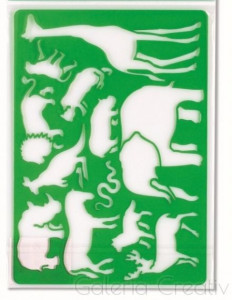 Sablon plastic safari 18,5x26,5cm Koh-I-Noor K982 001