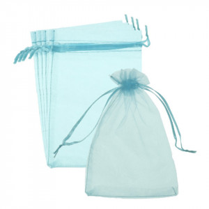 Saculet organza 8,5x9/11,5cm 5/set - Img 8