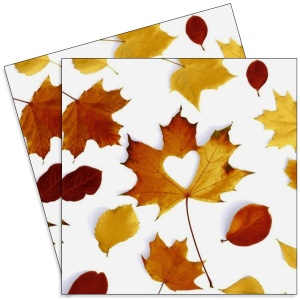 Servetel frunze de toamna 33x33cm 2/set 207451