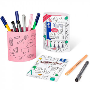 Set 3 textmarker/ 3 carioci / 3 fineliner roz Staedtler 61 SN-3 - Img 2