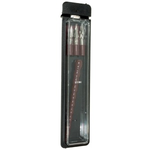 Set caligrafie 3 penite cu toc visiniu ARK175