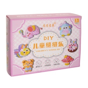 Set de cusut 6 figurine pasla 13cm roz A33-4