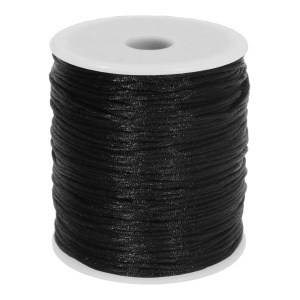 Snur satinat 1mm x 90m/rola negru