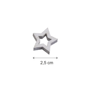 Stea placaj decupat natur albit 2,5cm 36/set Canea 129CAN15612-2,5WW - Img 2