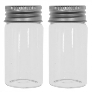 Sticluta cu capac metalic 30ml 5x3cm 2/set
