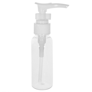 Sticluta plastic transparent capac cu pompita 60ml 088573