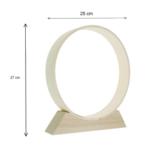 Suport lemn pentru decoratiuni model inel - Img 3