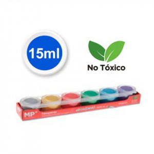 Tempera 6 culori metalizate x 15ml/set MP Colours PP162-03 - Img 2