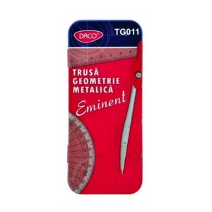 Trusa compas metalic 11piese/set Daco Eminent TG011