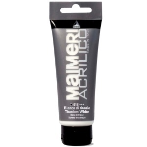 Vopsea acrilica Acrilico 200ml Maimeri alb de titan 018