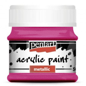 Vopsea acrilica metalizata 50ml Pentart - Img 5