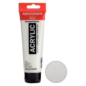 Vopsea acrilica Standard 120ml Amsterdam alb de zinc 17091042
