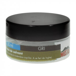 Vopsea pentru piele naturala gri 30ml Mustash