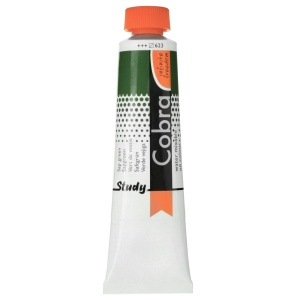Vopsea ulei solubila in apa 40ml Cobra Study Royal Talens Verde sap 623 - Img 1