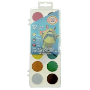 Acuarele 12 culori x 3cm Koh-I-Noor K172510