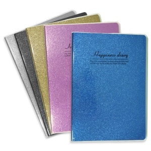Agenda dictando A5 coperta sclipici + plastic culori diverse