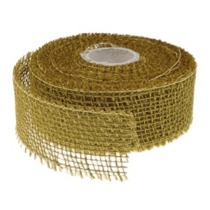 Banda iuta galben ocru 5cm x 8,5m/rola 5275