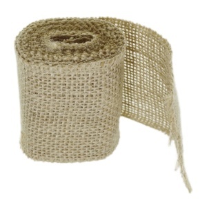Banda iuta natur 7cm x 1,9m