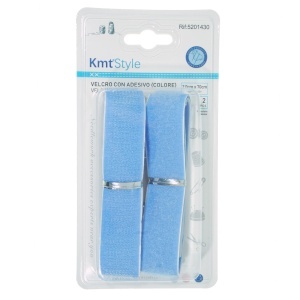Banda scai adeziva (velcro) albastru 2x70cm 2/set KmtStyle 5201430