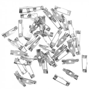 Baza brosa argintie 1 gaura 15mm 12,6g (43buc)