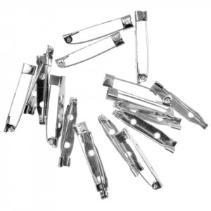 Baza brosa argintiu inchis 2 gauri 30mm 13g (18buc)
