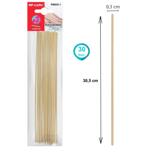 Bete lemn natur 30cm MP PM028 - Img 2