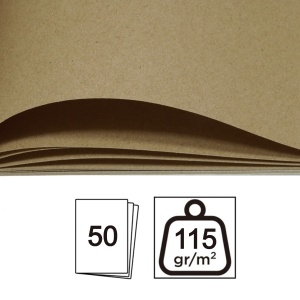 Bloc hartie craft A4 115g 50 file Daco BD4115 - Img 2