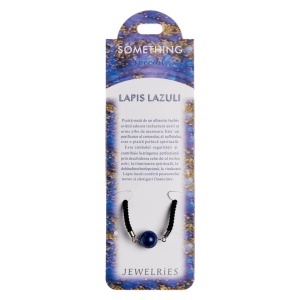 Bratara piatra semipretioasa Lapis Lazuli 12mm cu snur negru