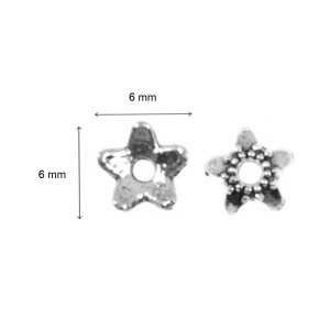 Capacel metalic argintiu inchis model 23 6x2mm 10g - Img 2
