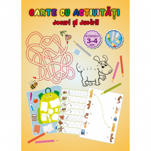 Carte educativa A4 32 pagini - Jocuri si jucarii 3-4 ani