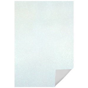Carton buretat cu sclipici 40x60cm x 2mm MP PN574-03 alb
