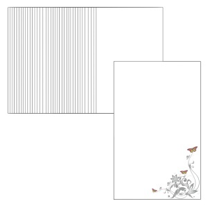 Cartonas martisor model-11 flori/fluturi 9x5,4cm 50/set