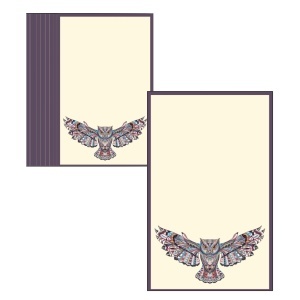 Cartonas martisor model-35 bufnita 9x5,4cm 10/set