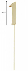 Cifra placaj pe bat 10cm - 1 - Img 2