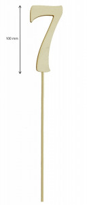 Cifra placaj pe bat 10cm - 7 - Img 2