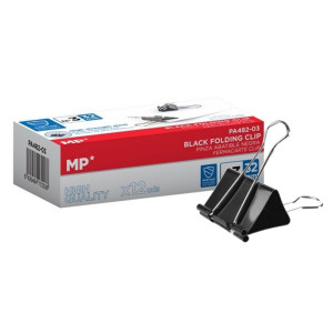 Clema otel pentru hartie 3,2cm 12/set MP PA482-03 negru - Img 1