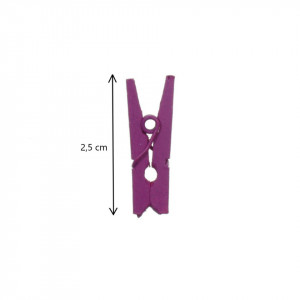 Cleste lemn 2,5cm 50/set multicolor - Img 2