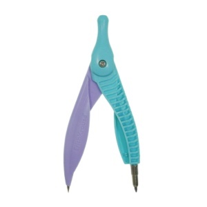 Compas plastic/metal 12,2cm mov/turcoaz ErichKrause