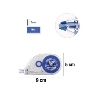 Corector banda 5mm x 8m corp transparent colorat MP PA137 - Img 4