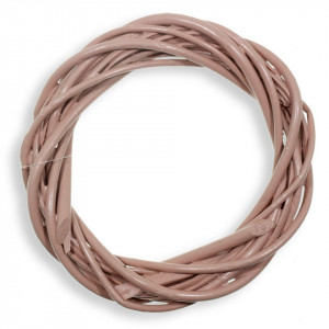 Coronita nuiele rachita roz antic 15cm