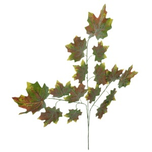 Creanga cu frunze artar verde/maro/galben 65cm