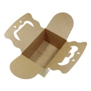 Cutie carton craft cu maner si fereastra acetofan 9,5x10,5x15cm 3/set CUH-RECWAVRIB1510kra - Img 2